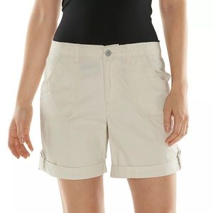 Gloria Vanderbilt Margo Twill Utility Shorts 8